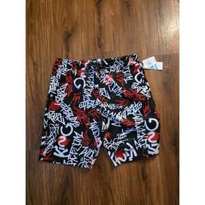 Fresh Prints Of Bel Air Black White And Red Shorts XL